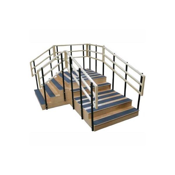 Fabrication Enterprises Bariatric Training Stairs, 78" x 104" Footprint, 1000 lb Capacity 15-4207 - main